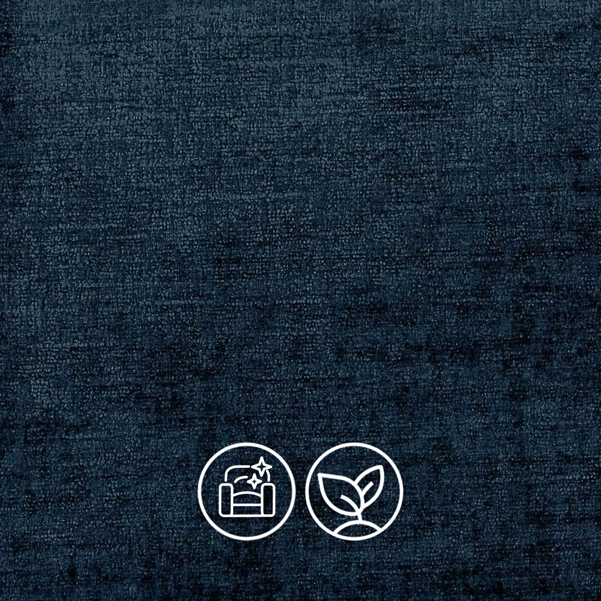 Como is a luxurious textured chenille weave collection with easy care features. Composition: 100% Polyester.